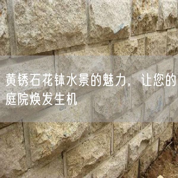 黃銹石花缽水景的魅力，讓您的庭院煥發(fā)生機