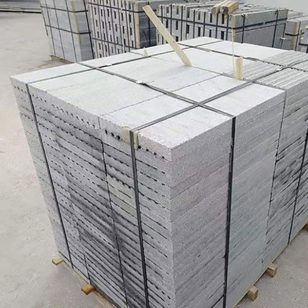 魯灰石材廠家魯灰大理石地鋪石3公分火燒板深灰款