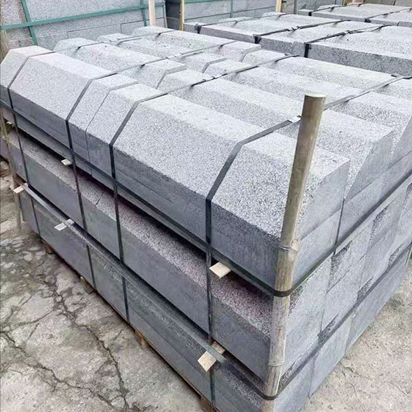 魯灰石材廠家生產(chǎn)魯灰3公分地鋪石火燒板深灰大理石(圖7)