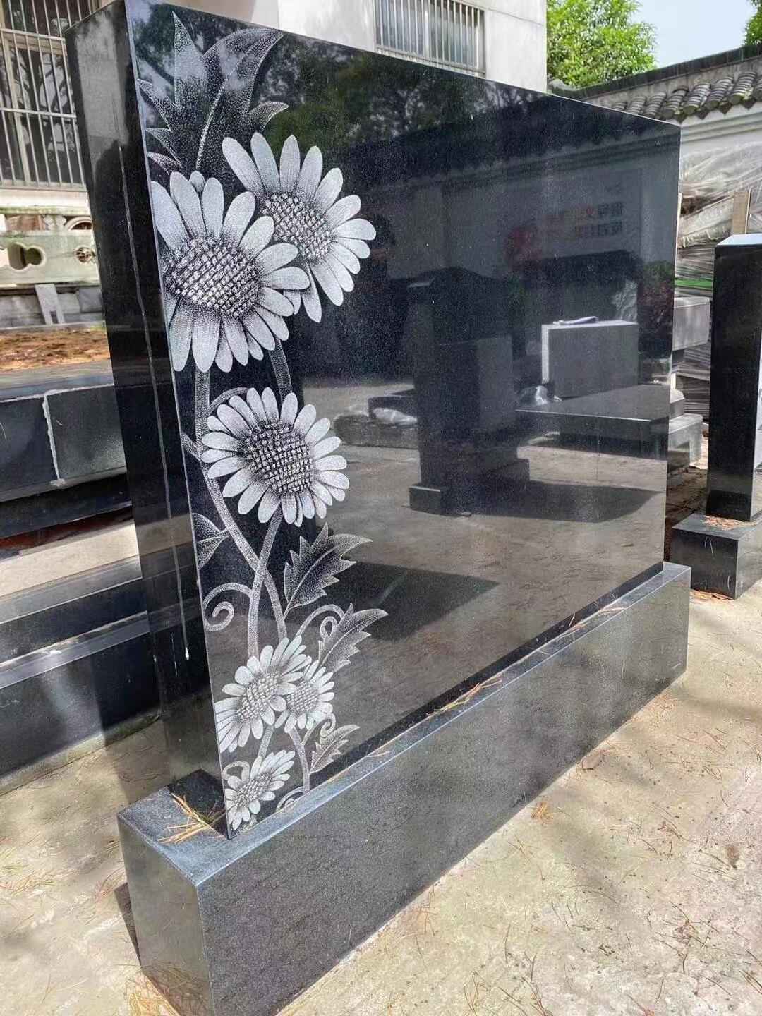 墓碑石材芝麻黑批發廠家價格