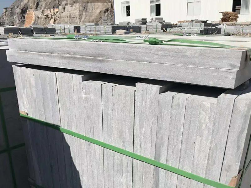 荔枝面斜紋面青石板用于雕刻路沿石的常見厚度與表面處理(圖6)