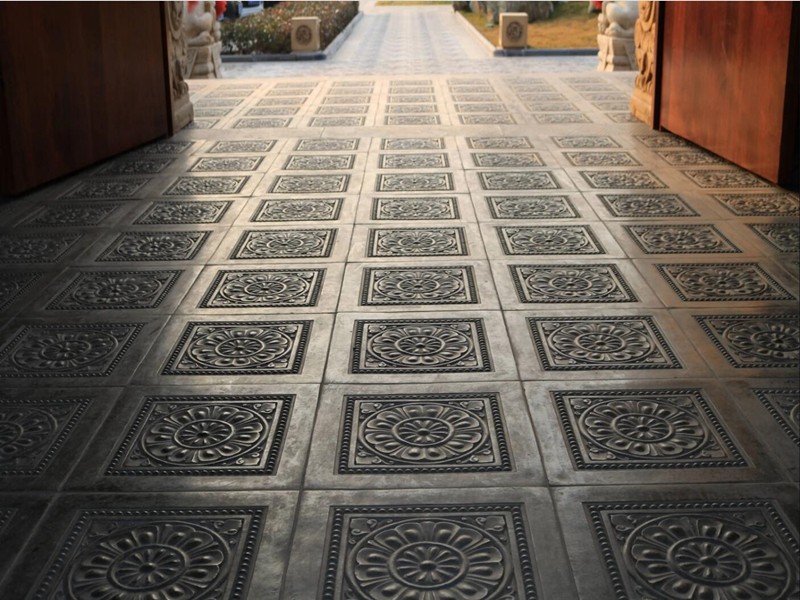 仿古青石板地鋪，仿古石材加工