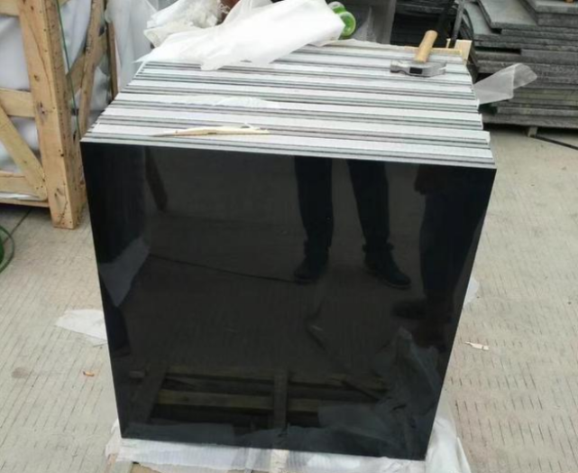 黑色大理石每平方費用黑金沙水景石材加工廠家(圖4)