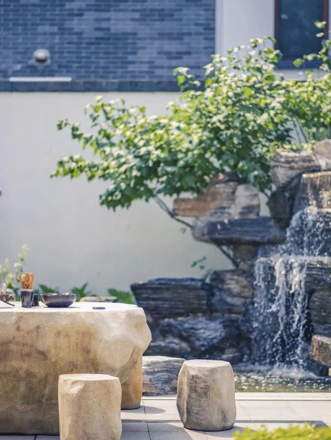 石材背景墻與地板搭配設計原則及安裝規范(圖3)