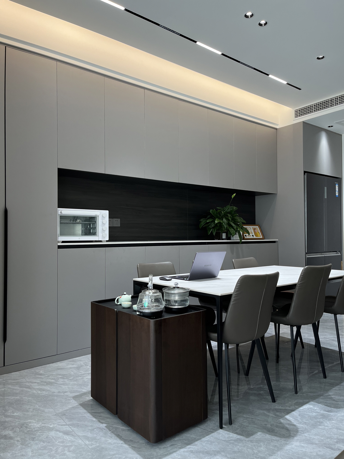 水景背景墻流水面拉絲面天然石材加工